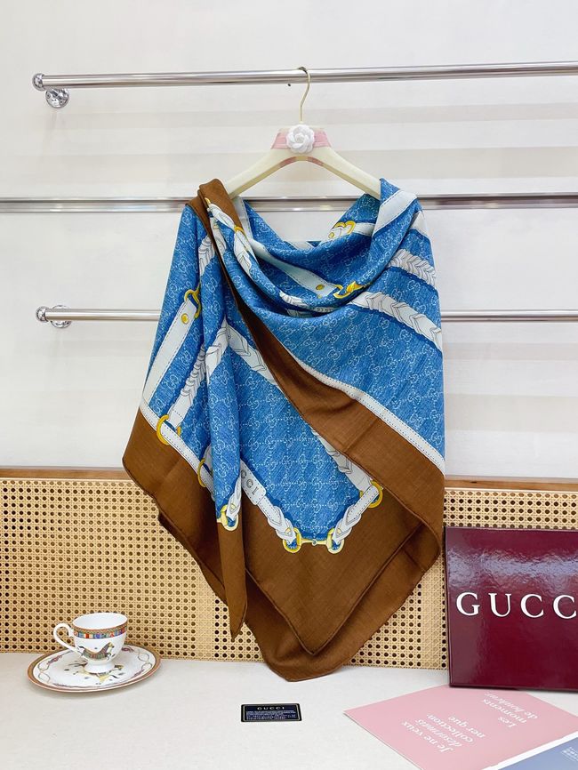 Gucci Shawl Wool and Silk A007HK-2 Gucci Shawl Wool and Silk A007HK-2