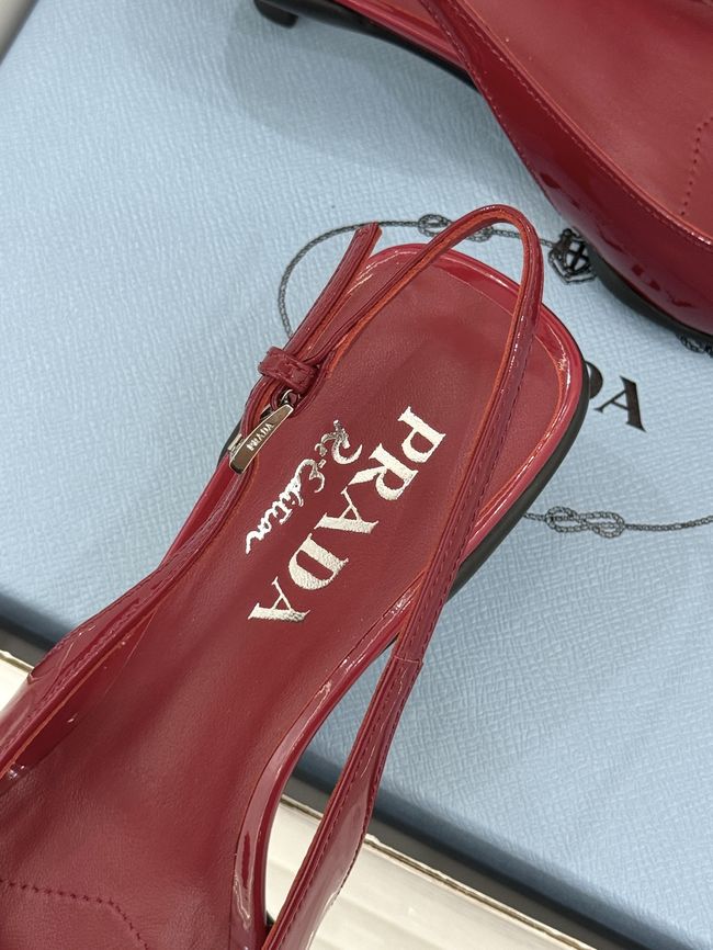 Prada Brushed leather slingback pumps 1I659O-7