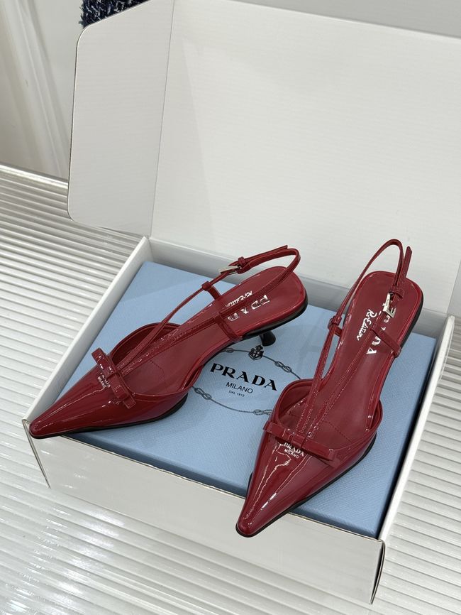Prada Brushed leather slingback pumps 1I701O-2