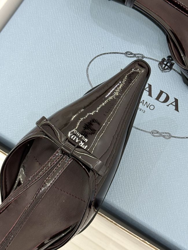 Prada Brushed leather slingback pumps 1I701O-5