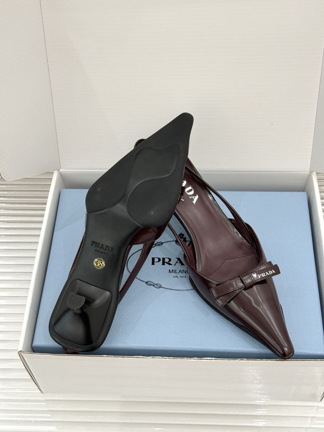 Prada Brushed leather slingback pumps 1I702O-5