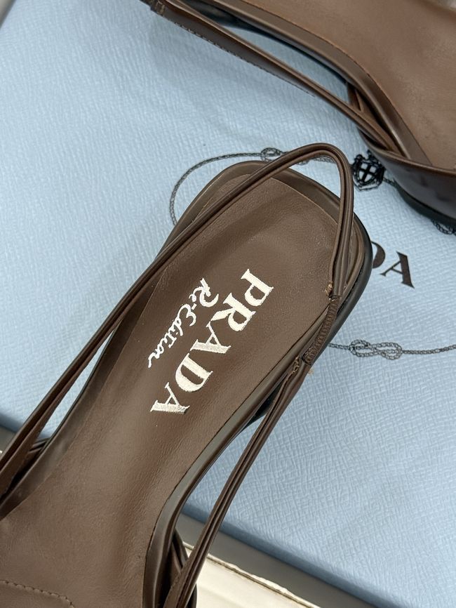 Prada Brushed leather slingback pumps 1I702O-6