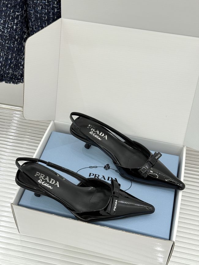 Prada Brushed leather slingback pumps 1I702O-8