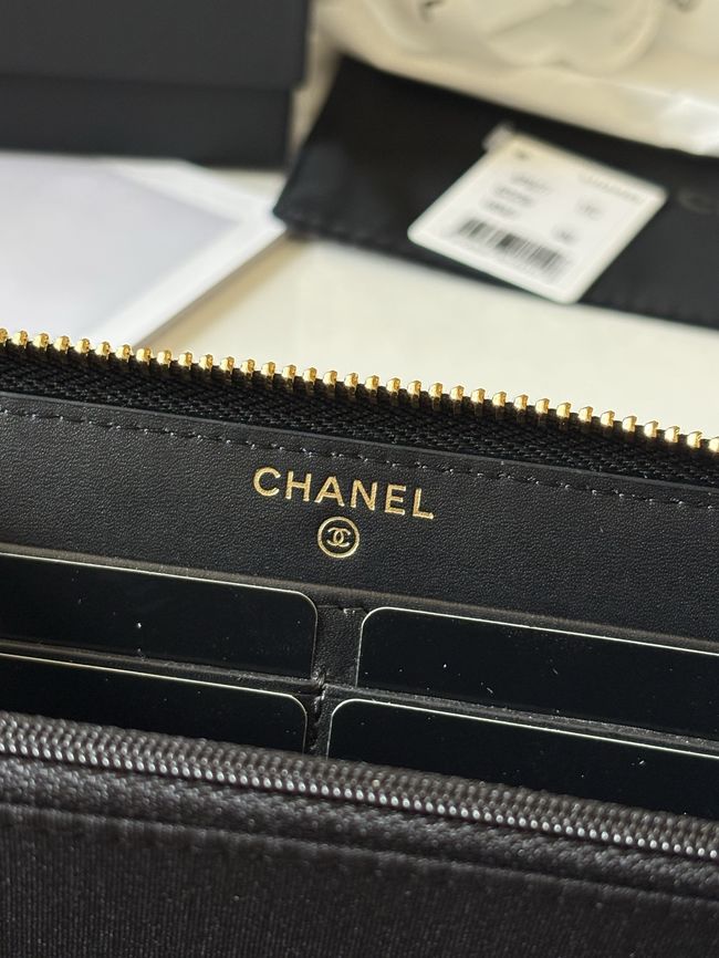 Chanel Classic Zipped Wallet AP5077 black Chanel Classic Zipped Wallet AP5077 black