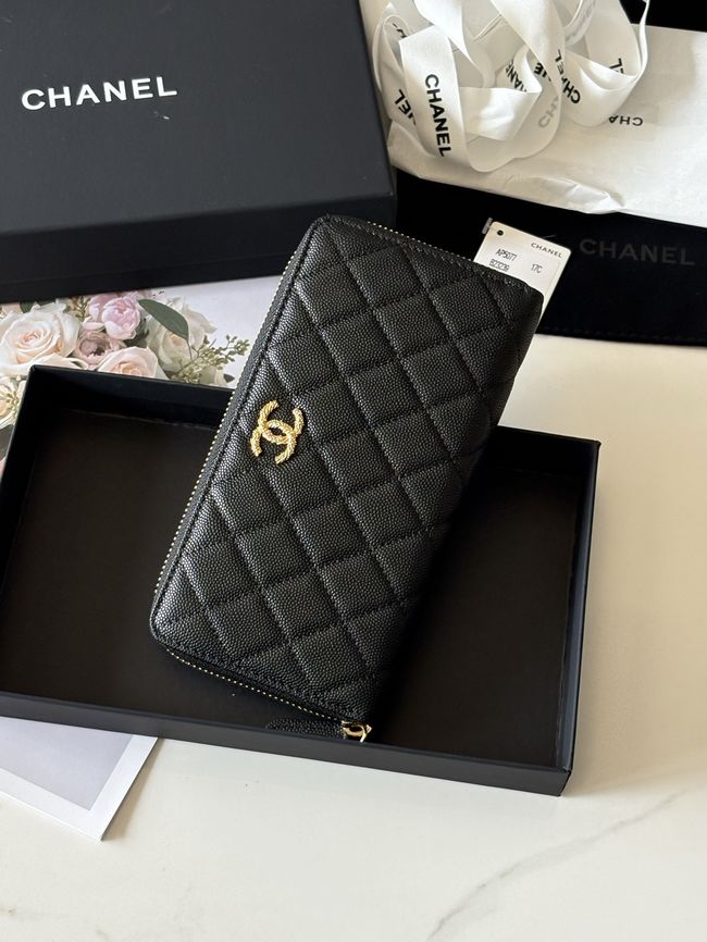 Chanel Classic Zipped Wallet AP5077 black Chanel Classic Zipped Wallet AP5077 black