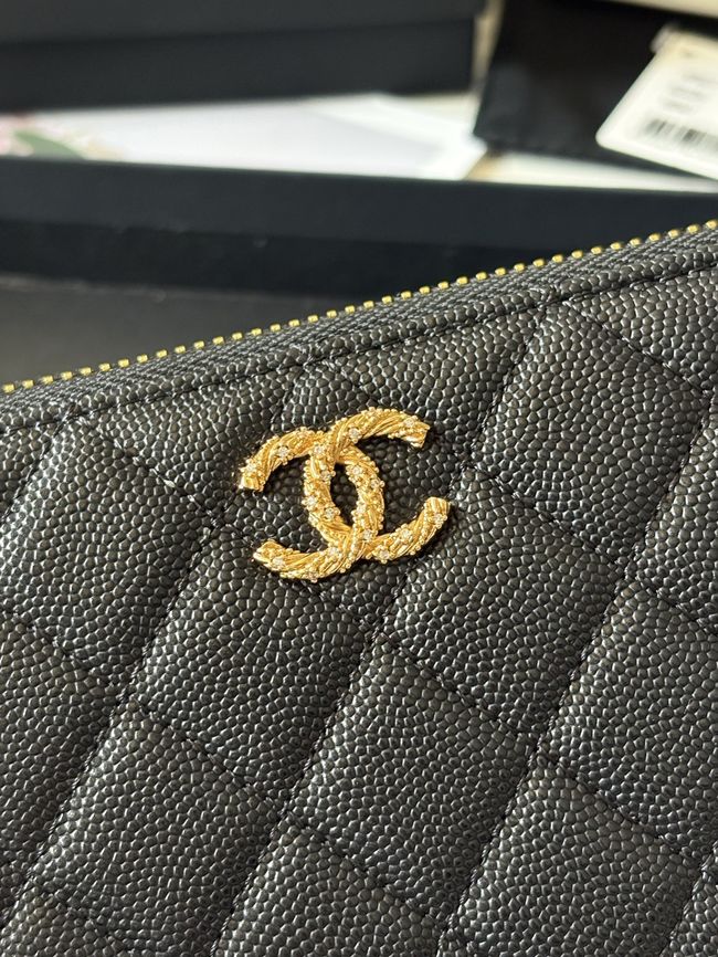 Chanel Classic Zipped Wallet AP5077 black Chanel Classic Zipped Wallet AP5077 black