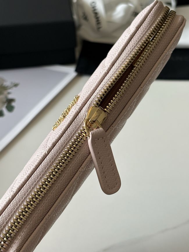 Chanel Classic Zipped Wallet AP5077 pink Chanel Classic Zipped Wallet AP5077 pink