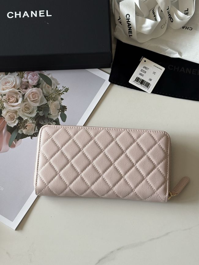 Chanel Classic Zipped Wallet AP5077 pink Chanel Classic Zipped Wallet AP5077 pink