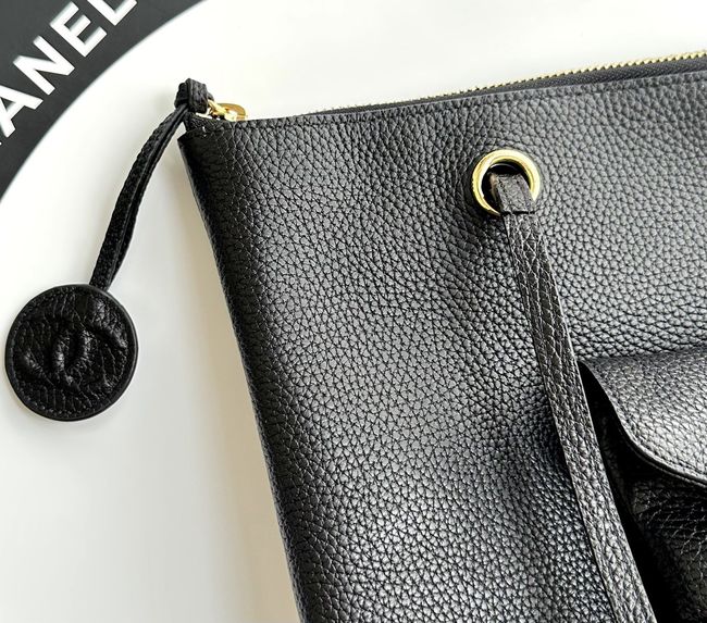 Chanel Shopping Bag Grained Calfskin AS6483 black Chanel Shopping Bag Grained Calfskin AS6483 black