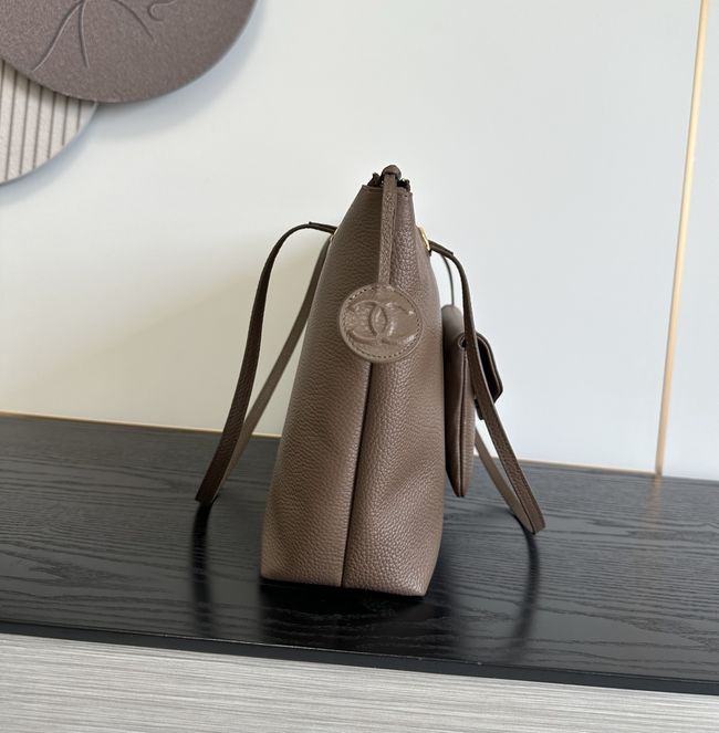 Chanel Shopping Bag Grained Calfskin AS6483 brown Chanel Shopping Bag Grained Calfskin AS6483 brown