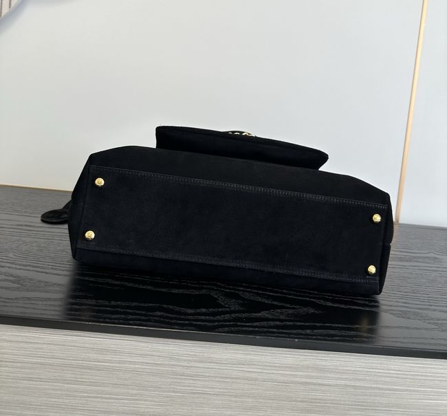 Chanel Shopping Bag Suede AS6483 black Chanel Shopping Bag Suede AS6483 black