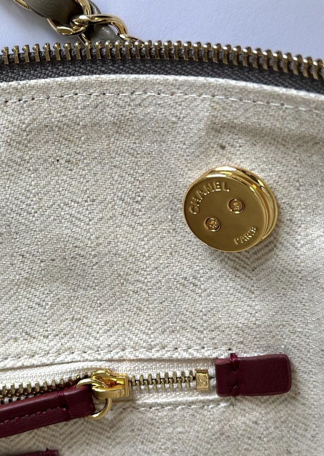 Chanel Shopping Bag Suede AS6483 gary Chanel Shopping Bag Suede AS6483 gary
