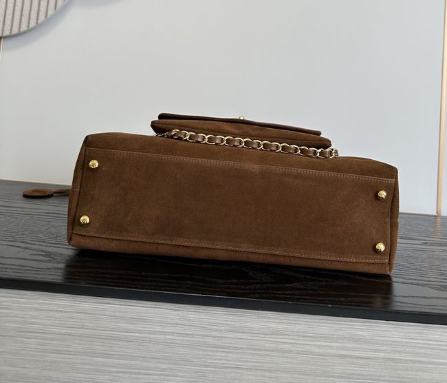 Chanel Shopping Bag Suede AS6483 tan Chanel Shopping Bag Suede AS6483 tan