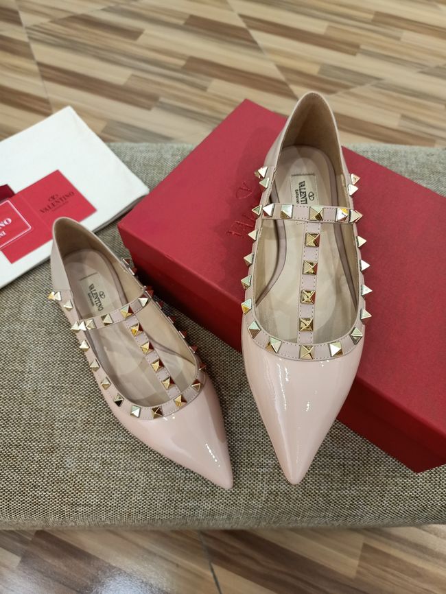 Valentino ROCKSTUD patent leather studded ballet flats WS0403V-1
