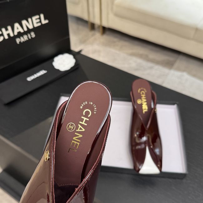 Chanel Mules Patent Calfskin G47606-4