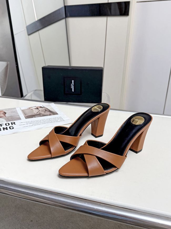 Saint Laurent mule sandals leather 7.5CM F6630-1