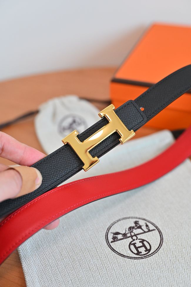 Hermes Constance buckle & double-sided leather belt 24mm H07457-1 Hermes Constance buckle & double-sided leather belt 24mm H07457-1
