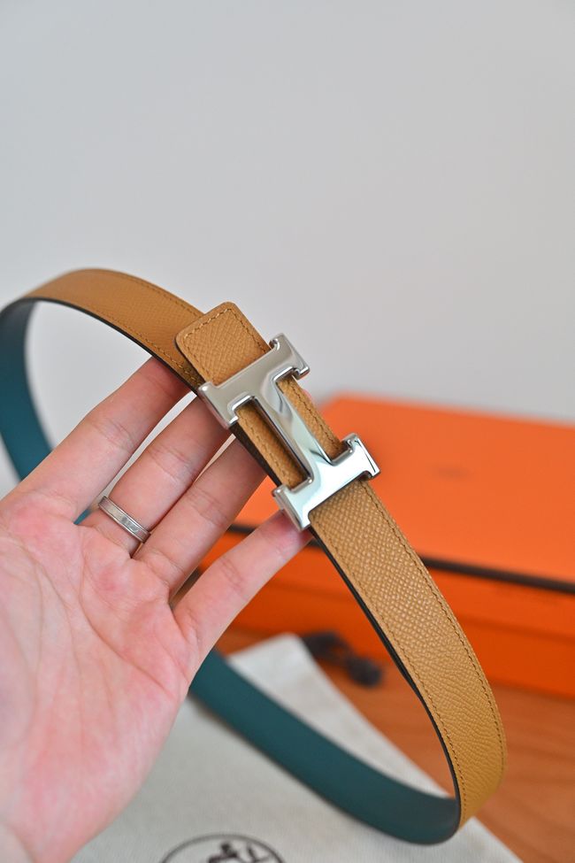 Hermes Constance buckle & double-sided leather belt 24mm H07457-7 Hermes Constance buckle & double-sided leather belt 24mm H07457-7