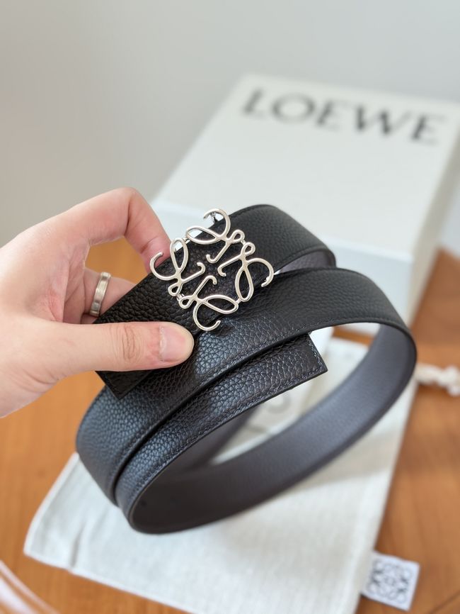 Loewe Cowhide Double-Sided Anagram Belt 35MM 26X03-2