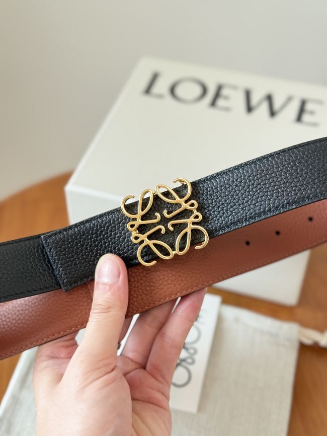 Loewe Cowhide Double-Sided Anagram Belt 35MM 26X03-3