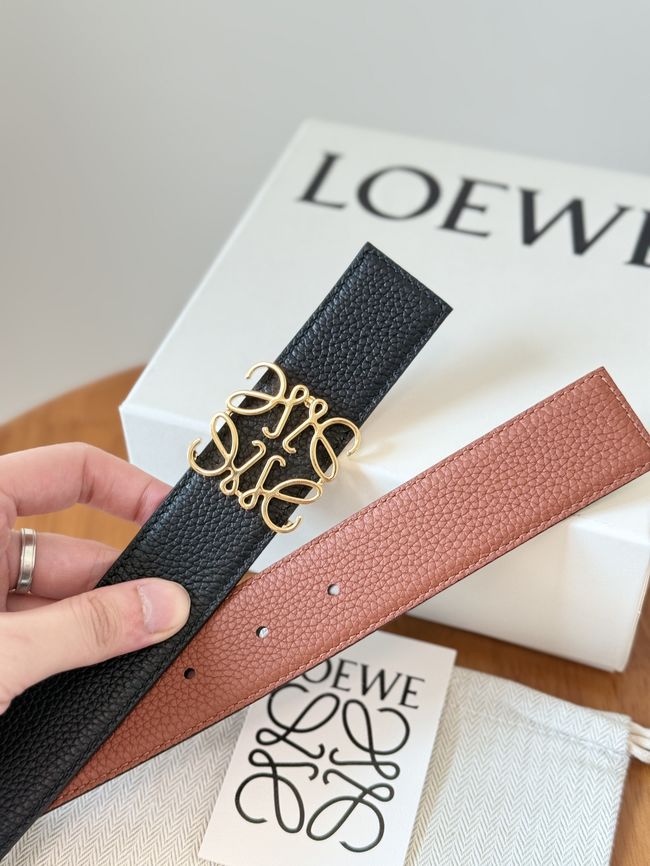 Loewe Cowhide Double-Sided Anagram Belt 35MM 26X03-3