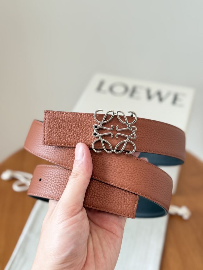 Loewe Cowhide Double-Sided Anagram Belt 35MM 26X03-4