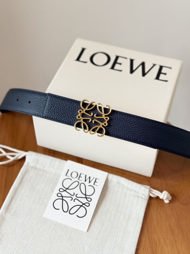 Loewe Cowhide Double-Sided Anagram Belt 35MM 26X03-7