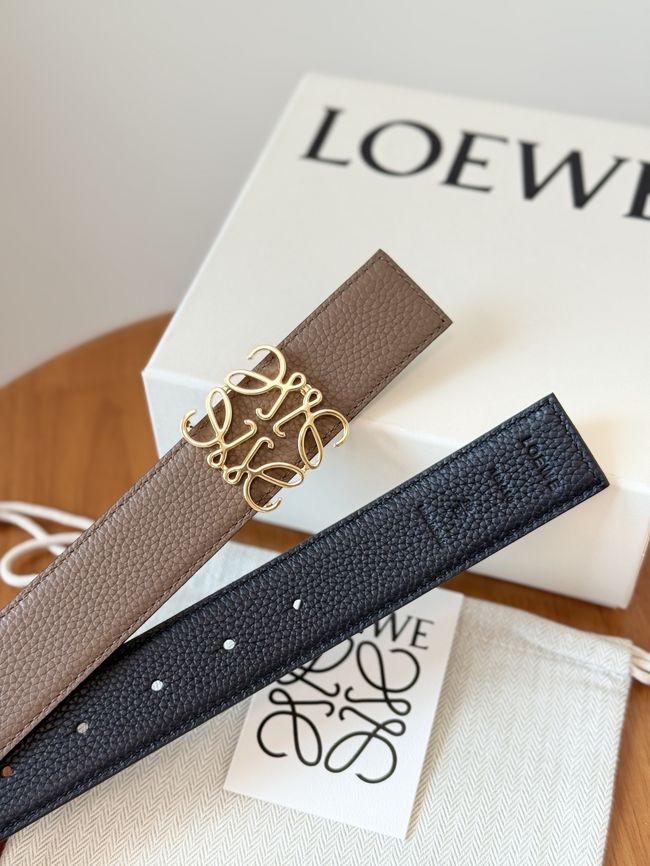 Loewe Cowhide Double-Sided Anagram Belt 35MM 26X03-9 Loewe Cowhide Double-Sided Anagram Belt 35MM 26X03-9