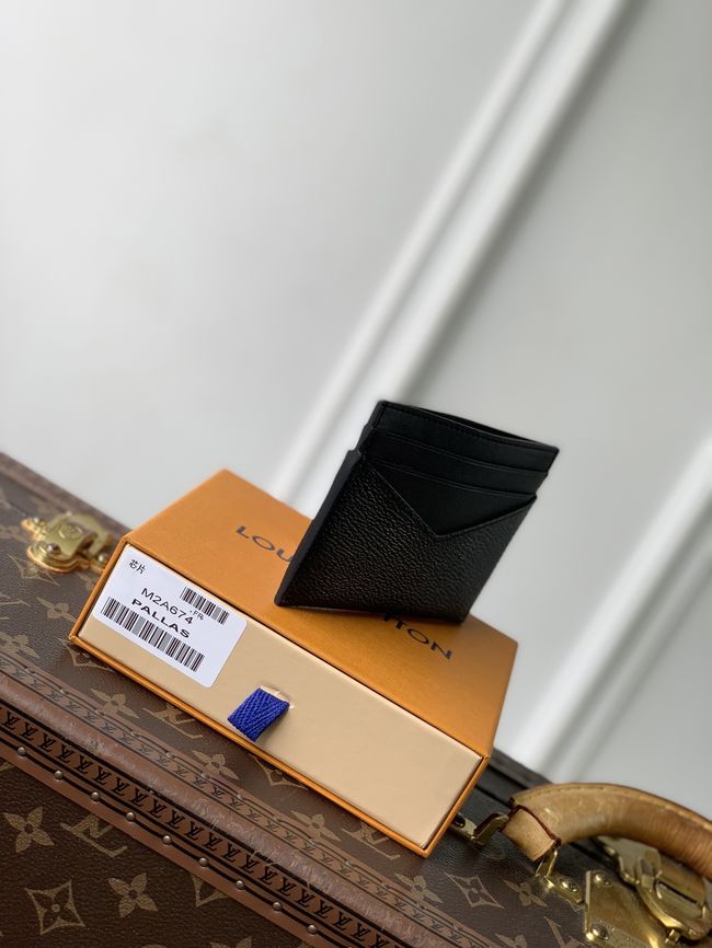 Louis Vuitton Porte-cartes triple M2A674 black Louis Vuitton Porte-cartes triple M2A674 black