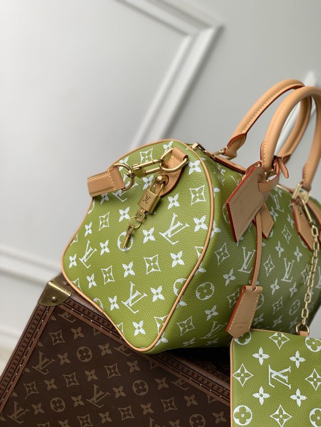 Louis Vuitton Speedy P9 Bandouliere M2A408 white&green Louis Vuitton Speedy P9 Bandouliere M2A408 white&green