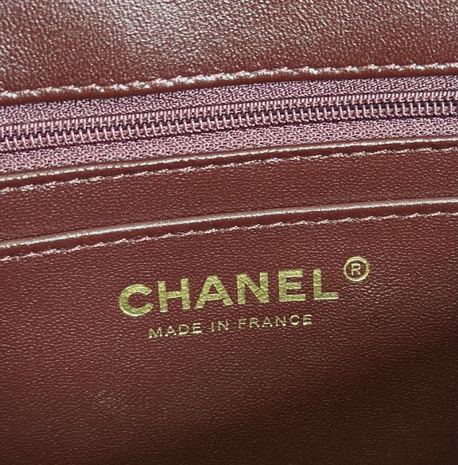 Chanel MINI FLAP BAG Crocodile Embossed 1116 Dark Burgundy&gold Chanel MINI FLAP BAG Crocodile Embossed 1116 Dark Burgundy&gold