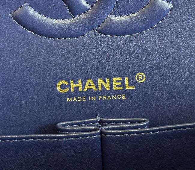 Chanel Small Flap Bag Crocodile Embossed 1112 dark blue&gold Chanel Small Flap Bag Crocodile Embossed 1112 dark blue&gold