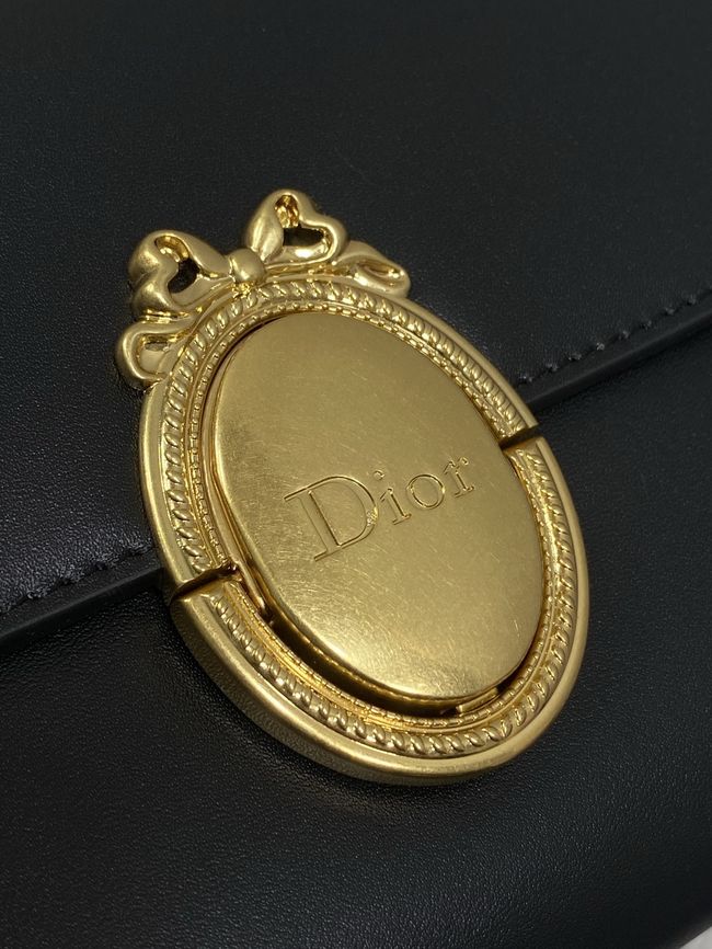 Dior Medaillon Pouch Smooth Calfskin M3671 black Dior Medaillon Pouch Smooth Calfskin M3671 black