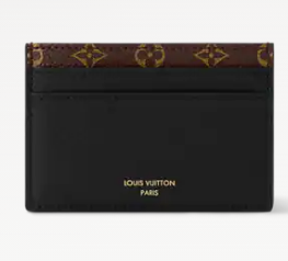 Louis Vuitton Double Card Holder Low Key M26815 black