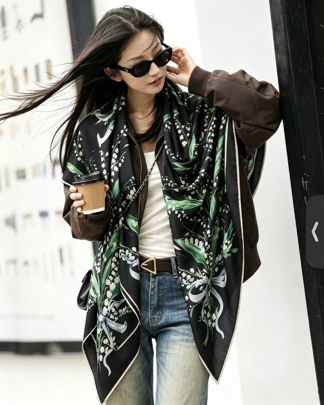Dior Oblique Shawl L1168-2 Dior Oblique Shawl L1168-2