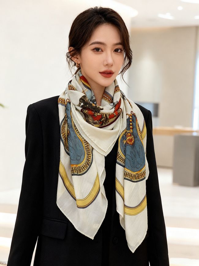 Hermes cashmere Shawl H36121-2 Hermes cashmere Shawl H36121-2
