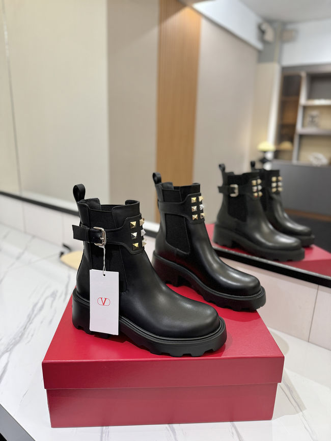 Valentino LOGO cowhide ankle boots S0MT5-1 Valentino LOGO cowhide ankle boots S0MT5-1