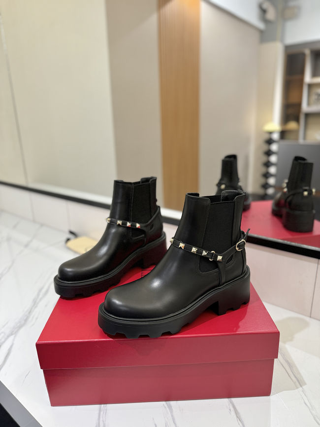 Valentino LOGO cowhide ankle boots S0MT5-3