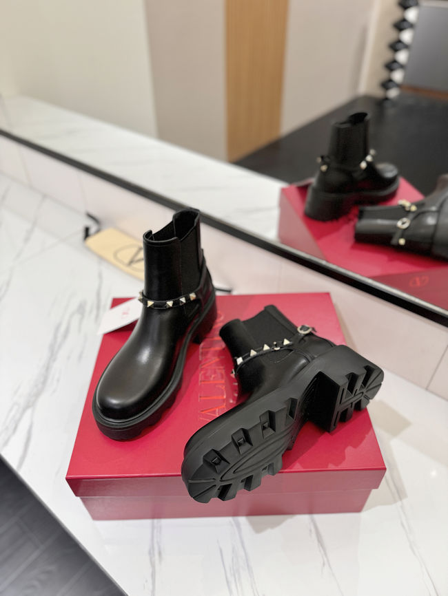 Valentino LOGO cowhide ankle boots S0MT5-3