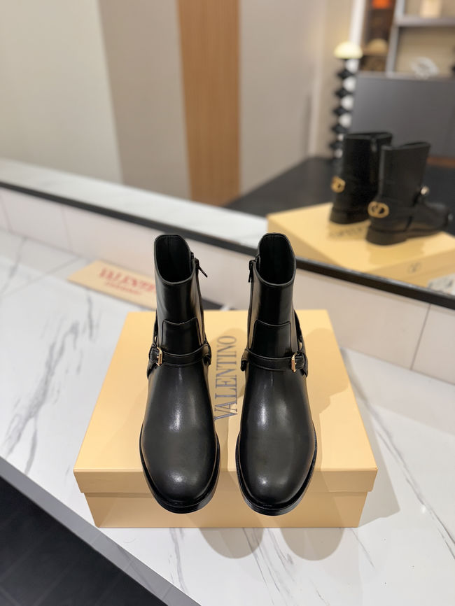 Valentino LOGO cowhide ankle boots S0QN8-4