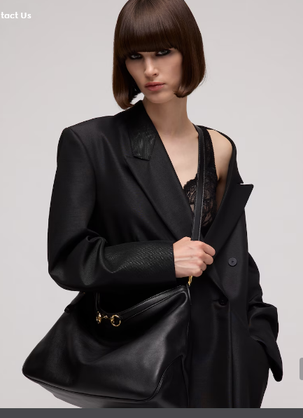 Gucci Starlet large shoulder bag soft leather A00CI2 black Gucci Starlet large shoulder bag soft leather A00CI2 black