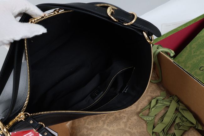 Gucci Starlet large shoulder bag soft leather A00CI2 black Gucci Starlet large shoulder bag soft leather A00CI2 black