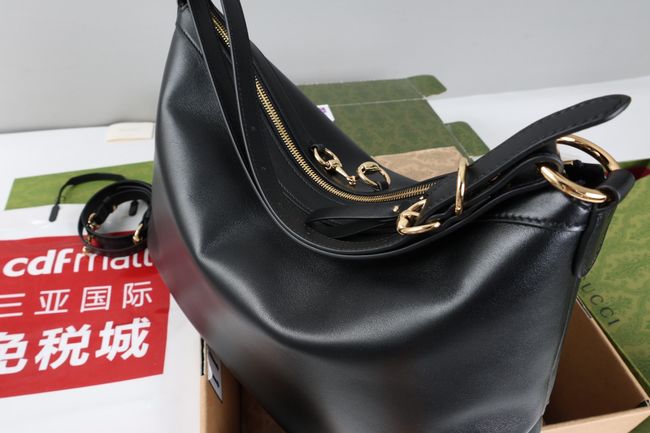 Gucci Starlet large shoulder bag soft leather A00CI2 black Gucci Starlet large shoulder bag soft leather A00CI2 black