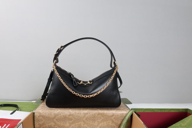 Gucci Starlet medium shoulder bag soft leather A00CI1 black Gucci Starlet medium shoulder bag soft leather A00CI1 black
