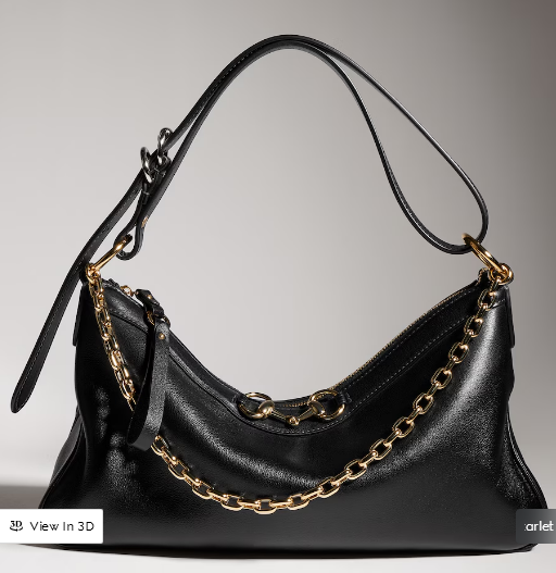 Gucci Starlet medium shoulder bag soft leather A00CI1 black Gucci Starlet medium shoulder bag soft leather A00CI1 black