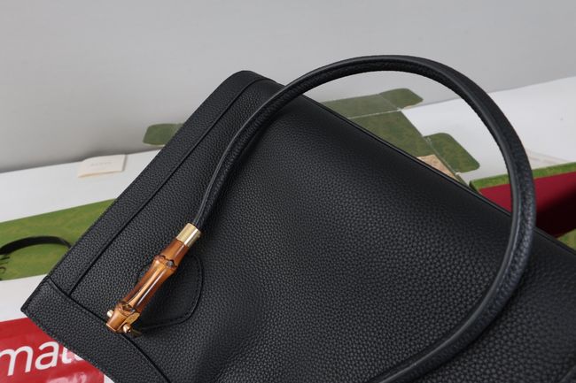Gucci Bamboo Tote medium bag A005YB black Gucci Bamboo Tote medium bag A005YB black