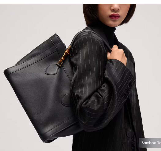 Gucci Bamboo Tote medium bag A005YB black Gucci Bamboo Tote medium bag A005YB black