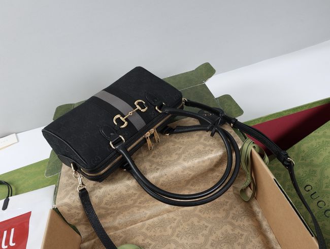 Gucci Borsetto medium boston bag 866732 black Gucci Borsetto medium boston bag 866732 black