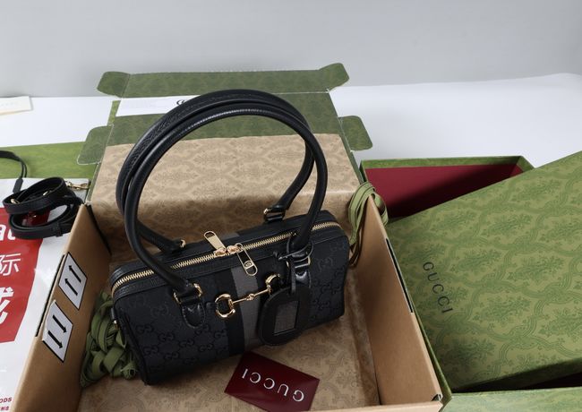 Gucci Borsetto medium boston bag 866732 black Gucci Borsetto medium boston bag 866732 black