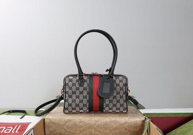 Gucci Borsetto medium boston bag canvas 866732 black